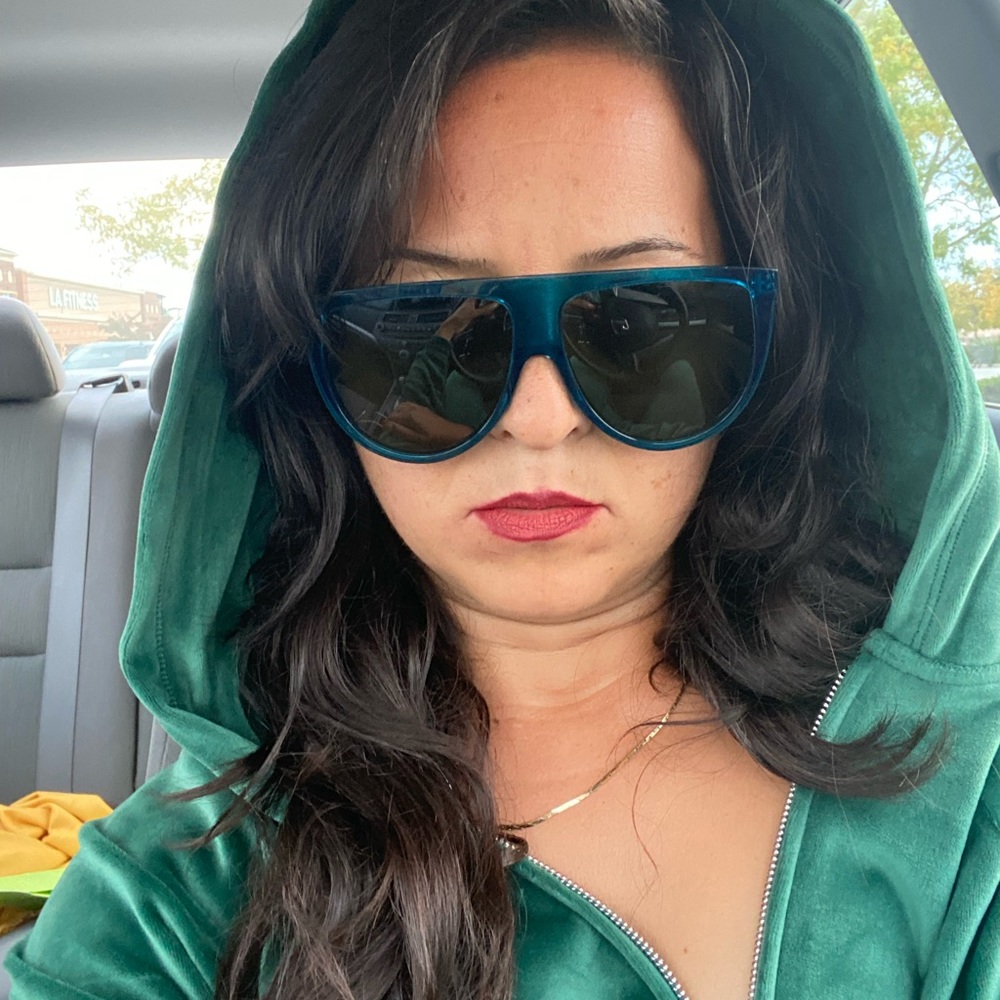 Celine flat Top Sunglasses Blue Gradient Brown lenses. Amazing Kim K glasses - Picture 2 of 4